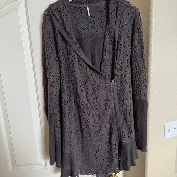 Free People Grey Cardigan - Picture 2 of 5